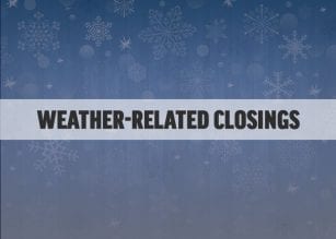 snow closings delays